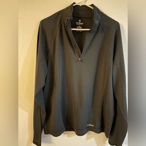 L.L. Bean Black Midweight Pullover